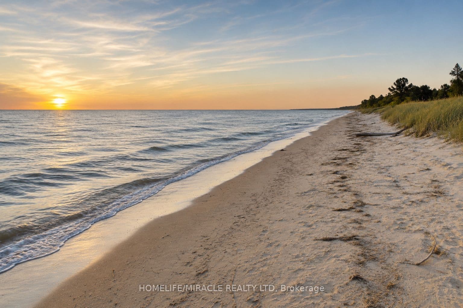 Lake Huron minutes away